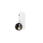 DYSKO, luminária de parede e de superfície, interruptor, simples, PHASE, 2700K, 6, 7 W, 36°, branco / preto