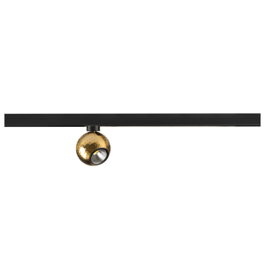 DYSKO, 1~ Spot, PHASE, 2700K, 6.7 W, 36°, preto / dourado