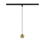 DYSKO, 1~ Candeeiro suspenso, PHASE, comprimento pendente 200 cm, 2700K, 36°, preto / dourado