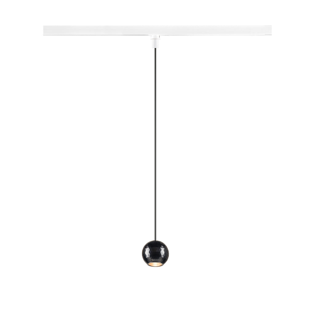 DYSKO, 1~ Candeeiro suspenso, PHASE, Comprimento suspenso 200 cm, 2700K, 36°, branco / preto