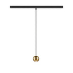 DYSKO, Candeeiro suspenso 48V, DALI, Comprimento suspenso 200 cm, 2700K, 36°, preto / dourado