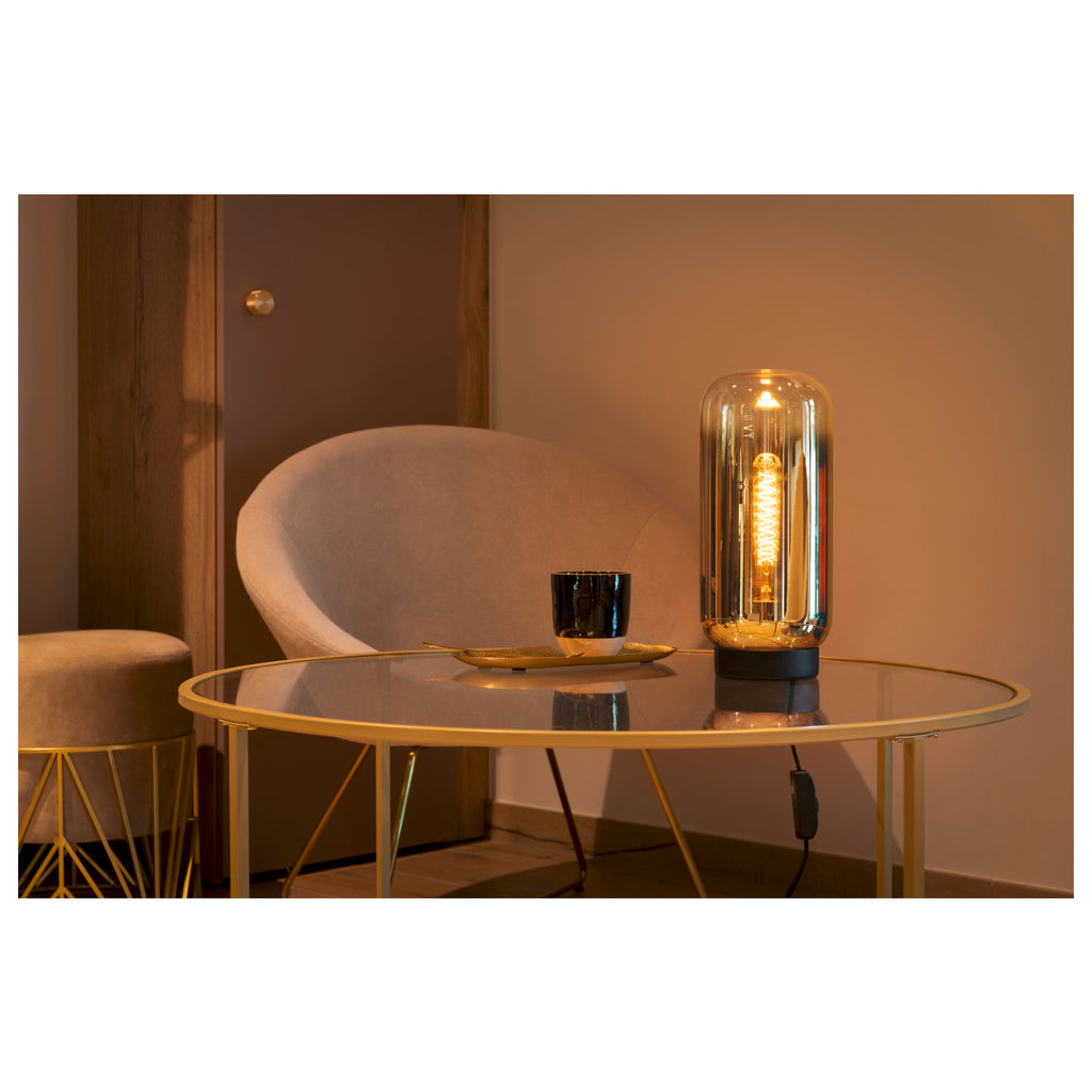 PANTILO SLIM, candeeiro de mesa, cilíndrico, 1 x máx. 15 W E27, ouro