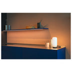 PANTILO SLIM, candeeiro de mesa, cilíndrico, 1 x máx. 15 W E27, branco