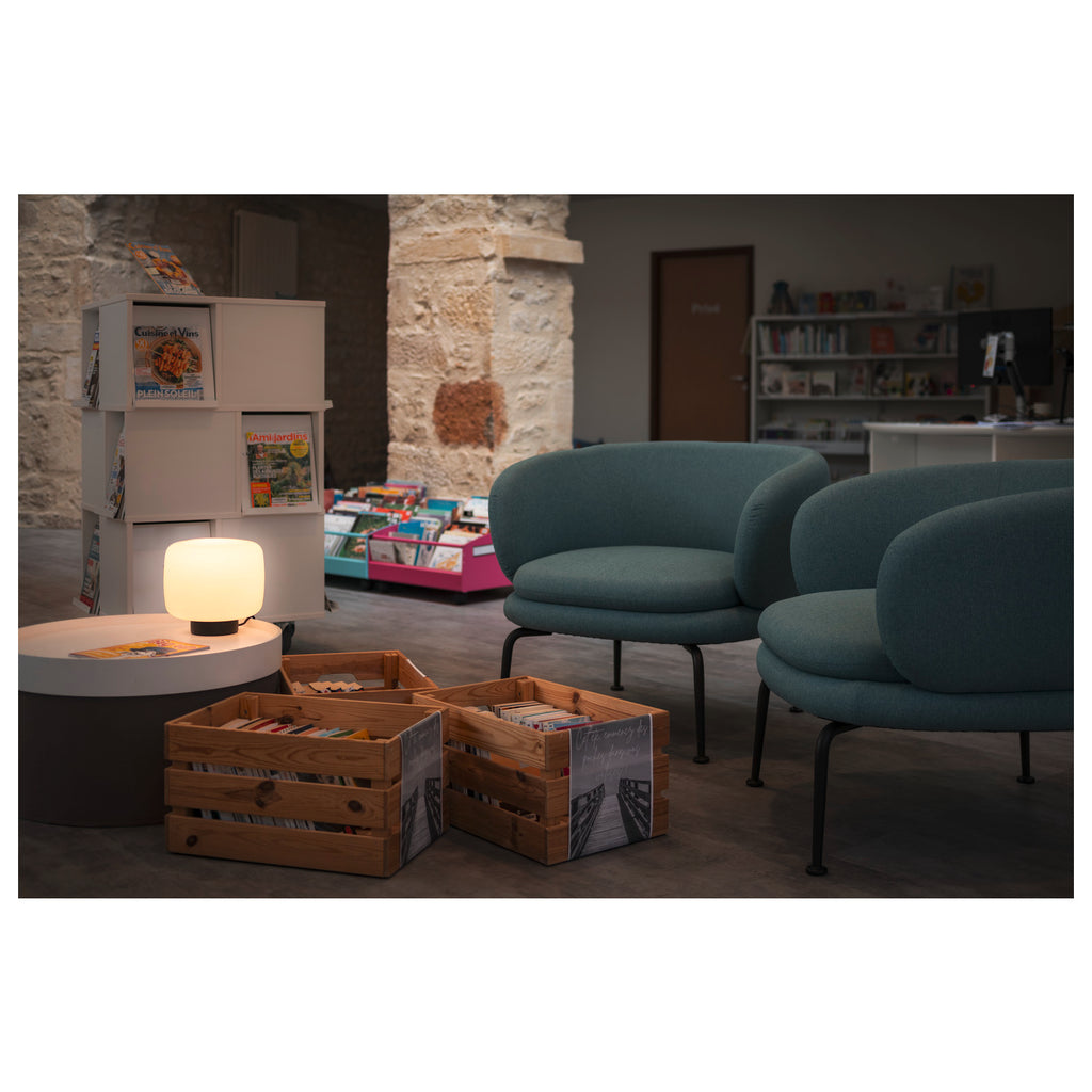 PANTILO, Candeeiro de mesa, cilíndrico, 1 x máx. 15 W E27, branco