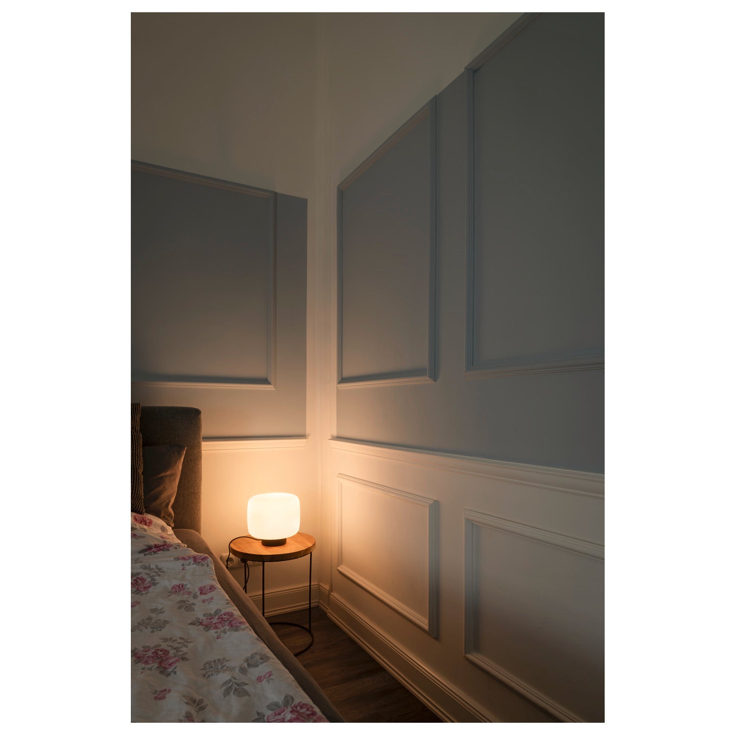PANTILO, Candeeiro de mesa, cilíndrico, 1 x máx. 15 W E27, branco