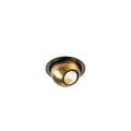 DYSKO, luminária de teto embutida, redonda, PHASE, 2700K, 6, 4 W, 36°, preto / dourado
