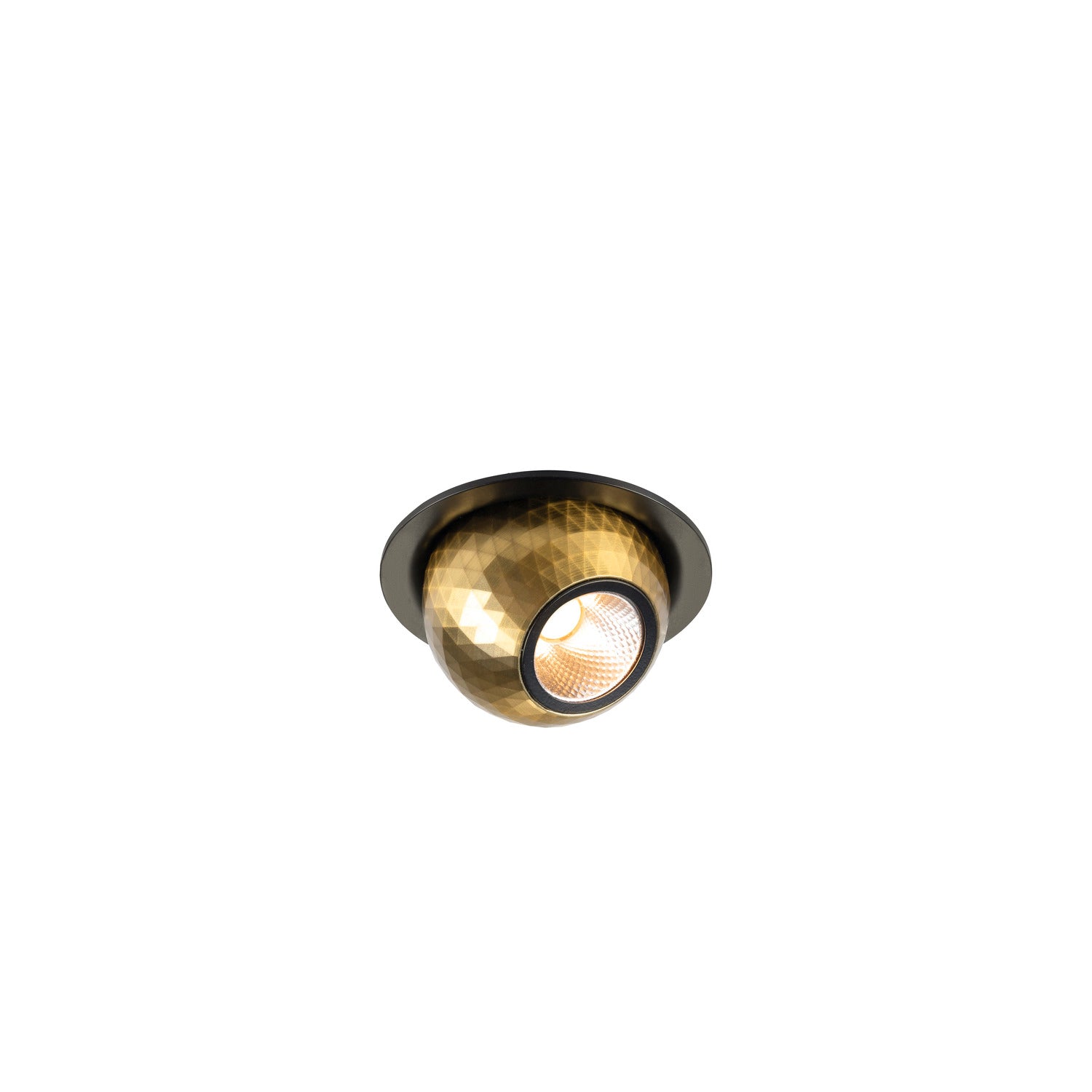 DYSKO, luminária de teto embutida, redonda, PHASE, 2700K, 6, 4 W, 36°, preto / dourado