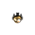 DYSKO, luminária de teto embutida, redonda, PHASE, 2700K, 6, 4 W, 36°, preto / dourado