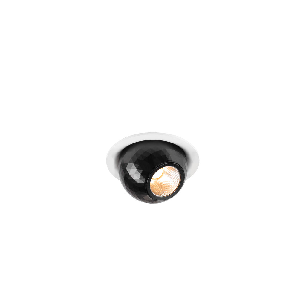 DYSKO, luminária de teto embutida, redonda, PHASE, 2700K, 6, 4 W, 36°, branco / preto