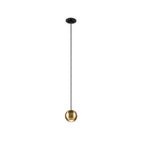 DYSKO, Candeeiro suspenso, PHASE, Comprimento pendente 200 cm, 2700K, 36°, preto / dourado