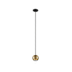 DYSKO, Candeeiro suspenso, PHASE, Comprimento pendente 200 cm, 2700K, 36°, preto / dourado