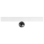 DYSKO, 48V Spot, DALI, deep & faixa embutida, 2700K, 5.6 W, 36°, branco / preto