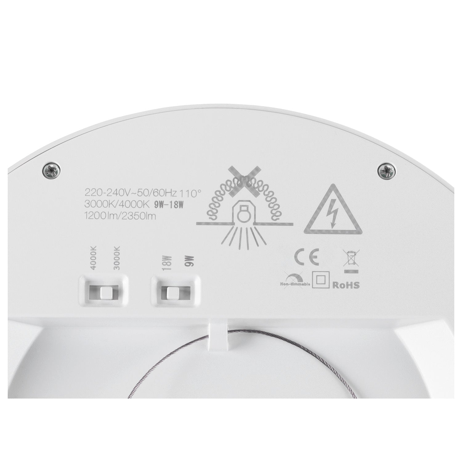 DOWNLIGHT VARIO 220, 22 830/840 WH ML