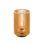 WUD TL, E27, candeeiro de mesa, cilíndrico, 1 x máx. 40 W, natural