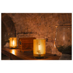 WUD TL, E27, candeeiro de mesa, cilíndrico, 1 x máx. 40 W, natural
