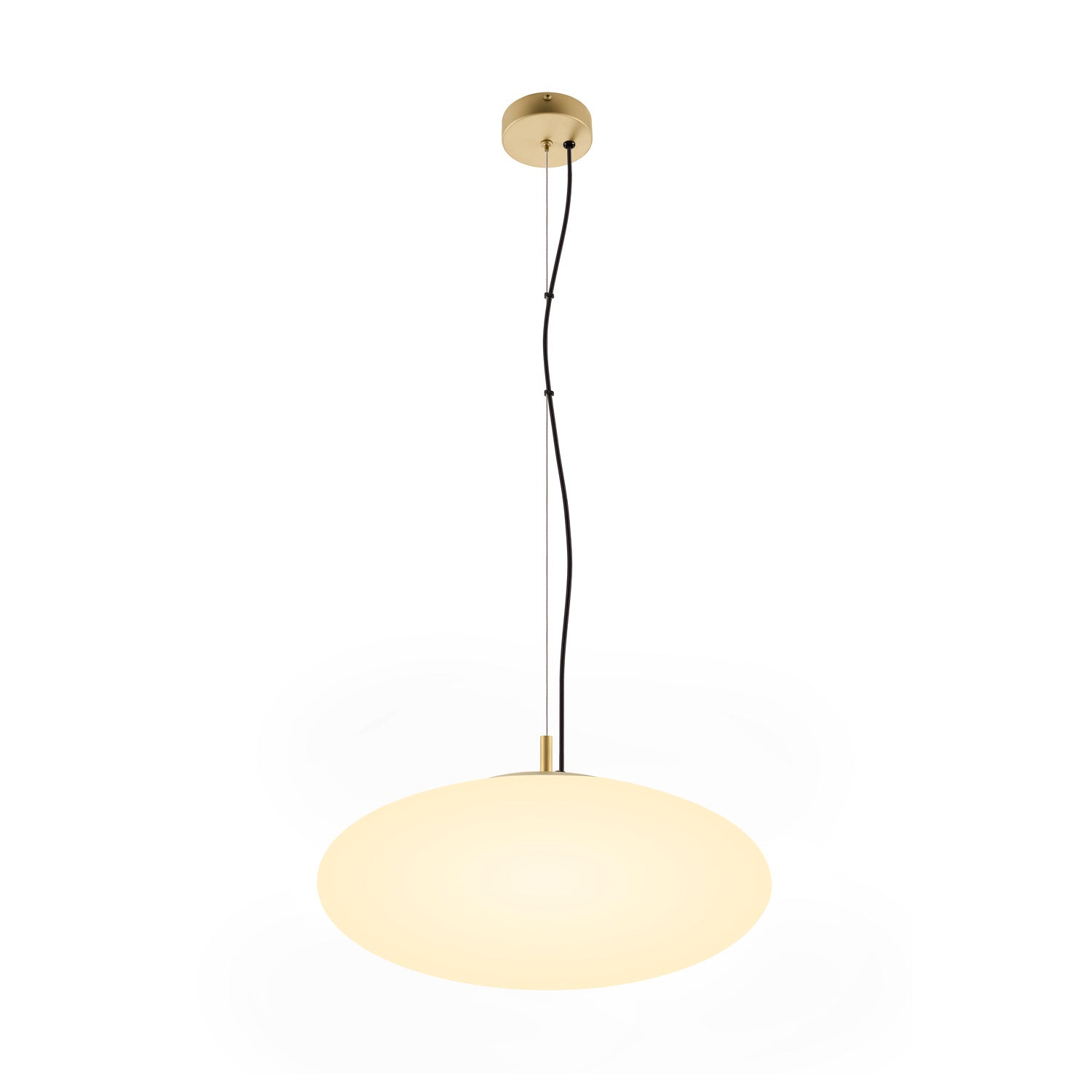 OLYPSO 50, Candeeiro suspenso, E27, Comprimento suspenso 400 cm, 1 x máx. 40 W, ouro