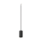 FITU PD, E27, pedra, candeeiro suspenso, comprimento pendente 500 cm, extremidade do cabo aberta, 1 x máx. 15 W, preto
