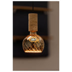 FITU PD, E27, pedra, candeeiro suspenso, comprimento pendente 500 cm, extremidade de cabo aberta, 1 x máx. 15 W, bege