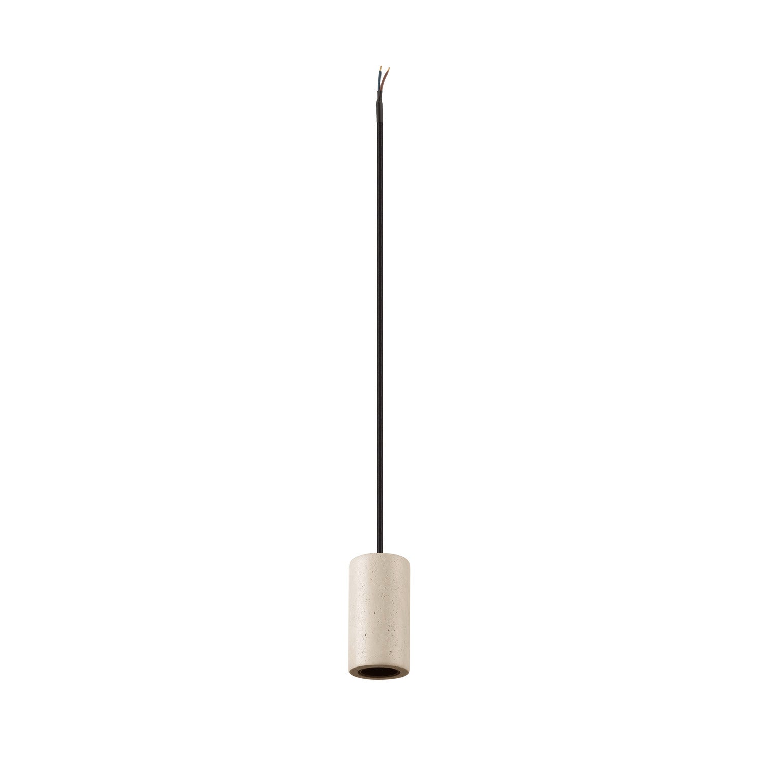 FITU PD, E27, pedra, candeeiro suspenso, comprimento pendente 500 cm, extremidade de cabo aberta, 1 x máx. 15 W, bege
