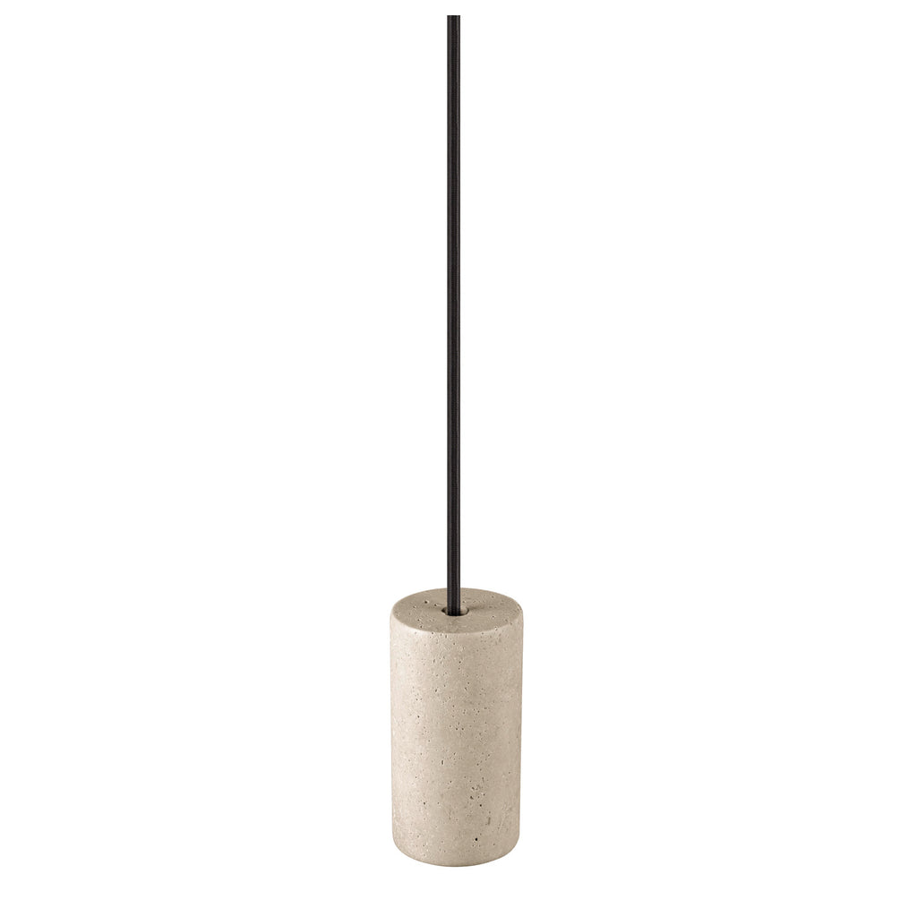 FITU PD, E27, pedra, candeeiro suspenso, comprimento pendente 500 cm, extremidade de cabo aberta, 1 x máx. 15 W, bege