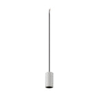 FITU PD, E27, pedra, luz pendente, comprimento pendente 500 cm, extremidade do cabo aberta, 1 x máx. 15 W, cinzento