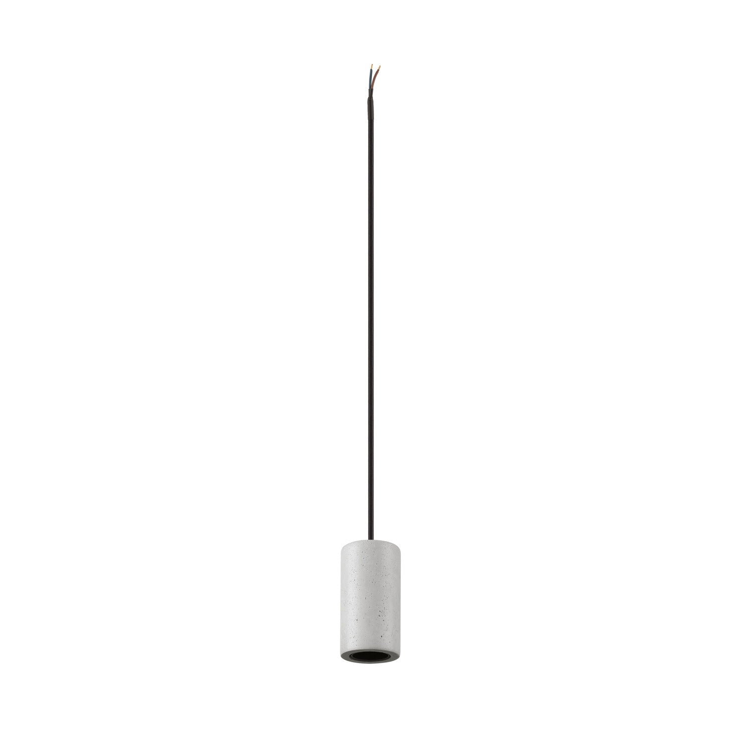 FITU PD, E27, pedra, luz pendente, comprimento pendente 500 cm, extremidade do cabo aberta, 1 x máx. 15 W, cinzento