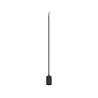 FITU PD, E27, nervurada, luz pendente, comprimento pendente 500 cm, extremidade do cabo aberta, 1 x máx. 15 W, preto