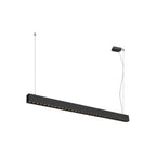 GLENOS® PRO, Candeeiro suspenso, 1.2m, DALI, UGR16, Comprimento suspenso 210 cm, 3000K, 75°, Preto
