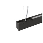 GLENOS® PRO, Candeeiro suspenso, 1.2m, DALI, UGR16, Comprimento suspenso 210 cm, 3000K, 75°, Preto