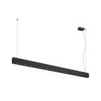 GLENOS® PRO, Candeeiro suspenso, 1.5m, DALI, UGR16, Comprimento suspenso 210 cm, 3000K, 75°, Preto