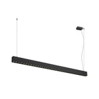 GLENOS® PRO, Candeeiro suspenso, 1.5m, DALI, UGR16, Comprimento suspenso 210 cm, 4000K, 75°, Preto