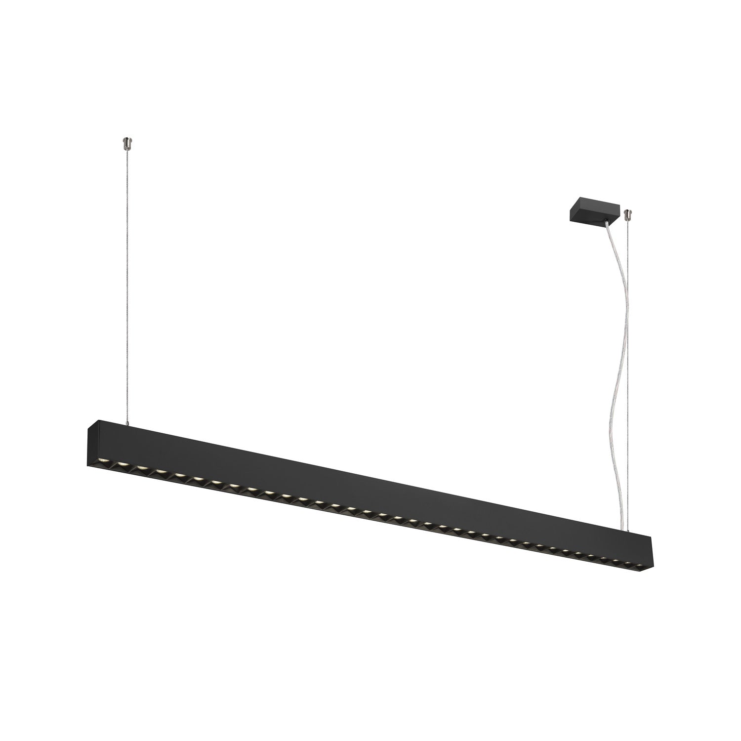 GLENOS® PRO, Candeeiro suspenso, 1.5m, DALI, UGR16, Comprimento suspenso 210 cm, 4000K, 75°, Preto