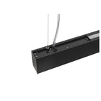 GLENOS® PRO, Candeeiro suspenso, 1.5m, DALI, UGR16, Comprimento suspenso 210 cm, 4000K, 75°, Preto