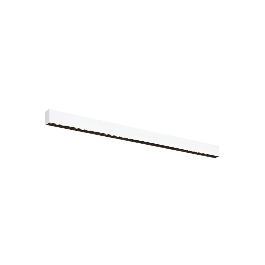 GLENOS® PRO, luminária de parede, 1.2m, DALI, UGR19, 3000K, 30 W, 75°, branco / preto