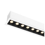 GLENOS® PRO, luminária de teto embutida, 1.2m, DALI, UGR19, 3000K, 75°, IP20, branco / preto