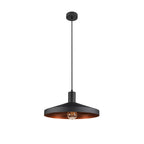 LALU® SET, Candeeiro suspenso, Base E27, TETRA 36, Comprimento suspenso 200 cm, Lâmpadas incluídas, preto