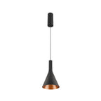 LALU® SET, Candeeiro suspenso, Base LED, CONE 15, PHASE, Comprimento pendente 200 cm, 2700/3000 K, 40°, preto