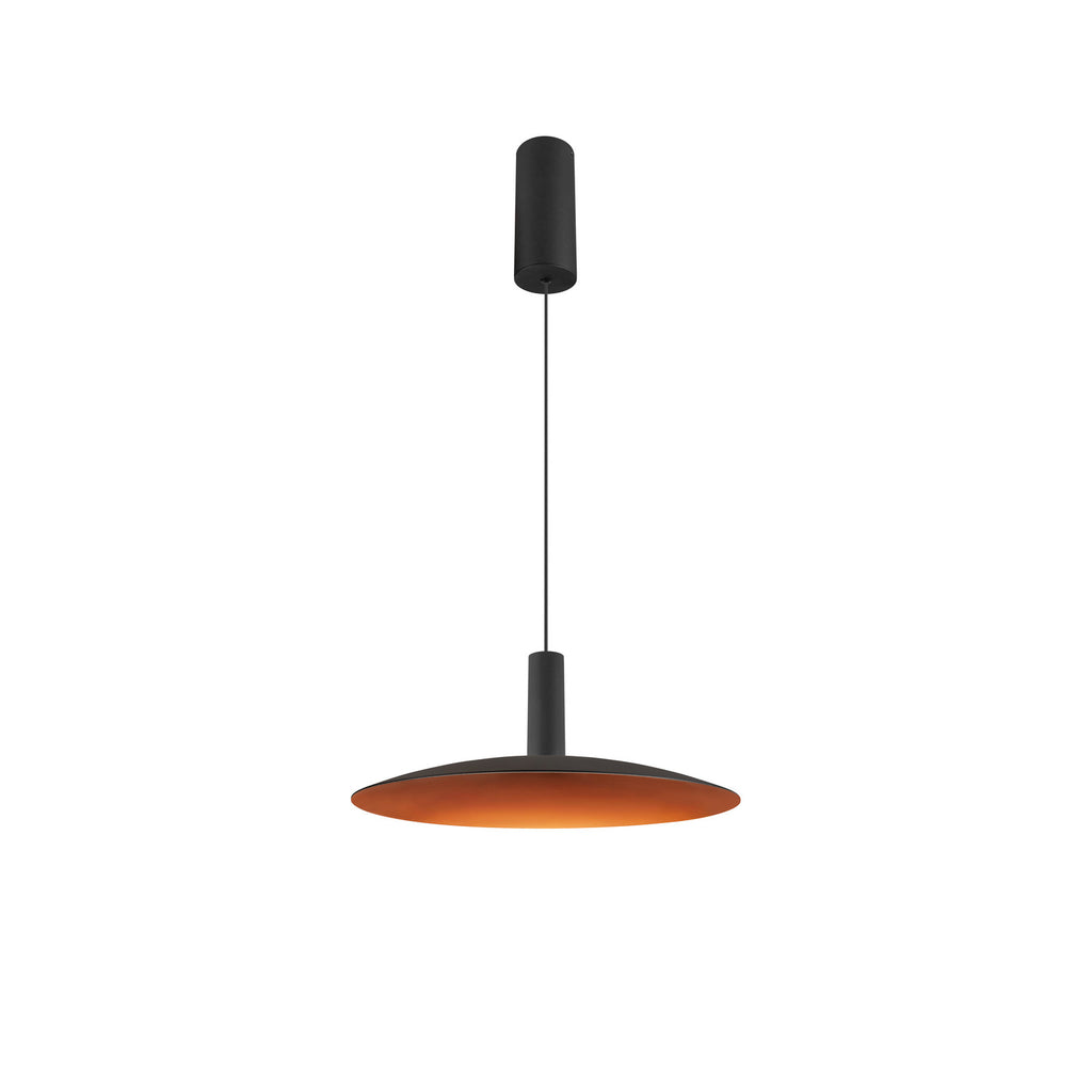 LALU® SET, Candeeiro suspenso, Base LED, ELYPSE 33, PHASE, Comprimento suspenso 200 cm, 2700/3000 K, 40°, preto