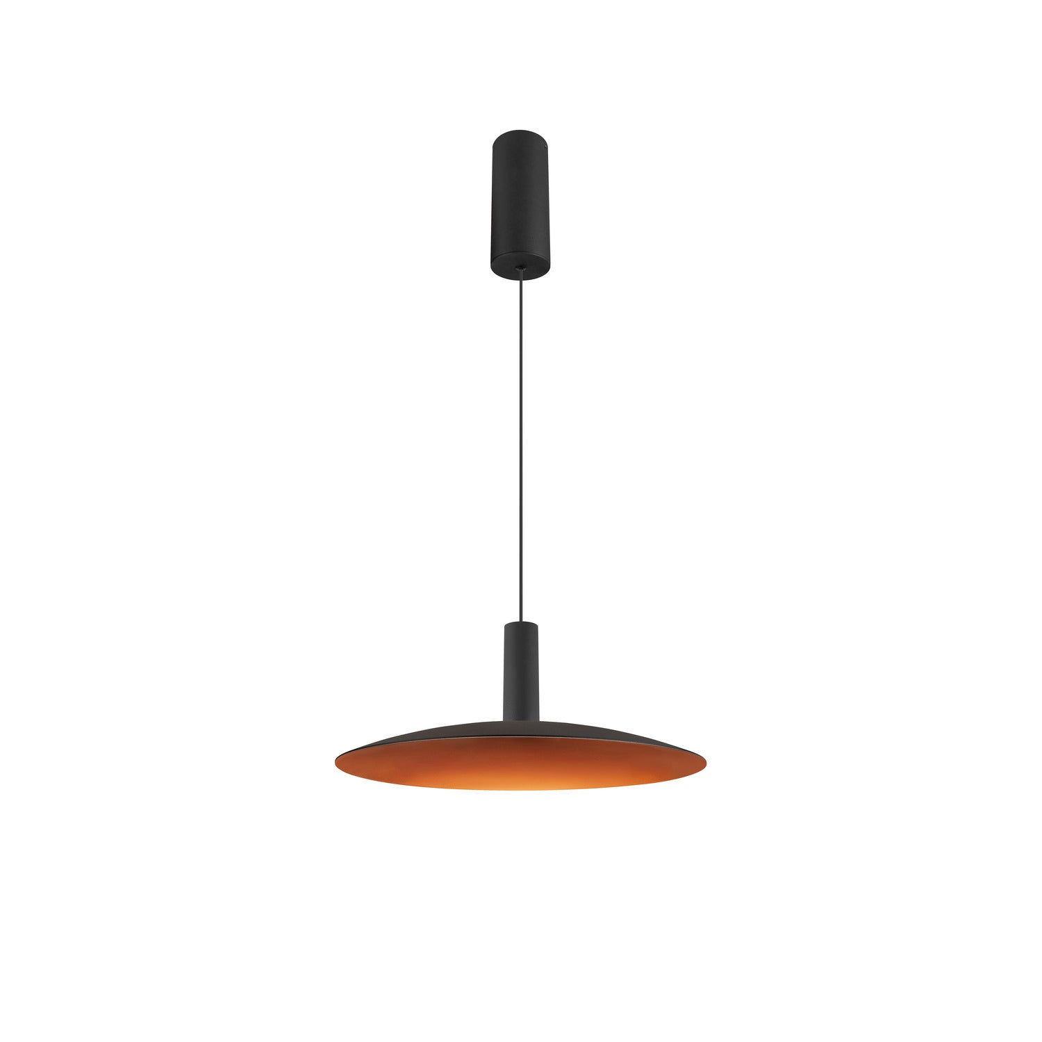 LALU® SET, Candeeiro suspenso, Base LED, ELYPSE 33, PHASE, Comprimento suspenso 200 cm, 2700/3000 K, 40°, preto