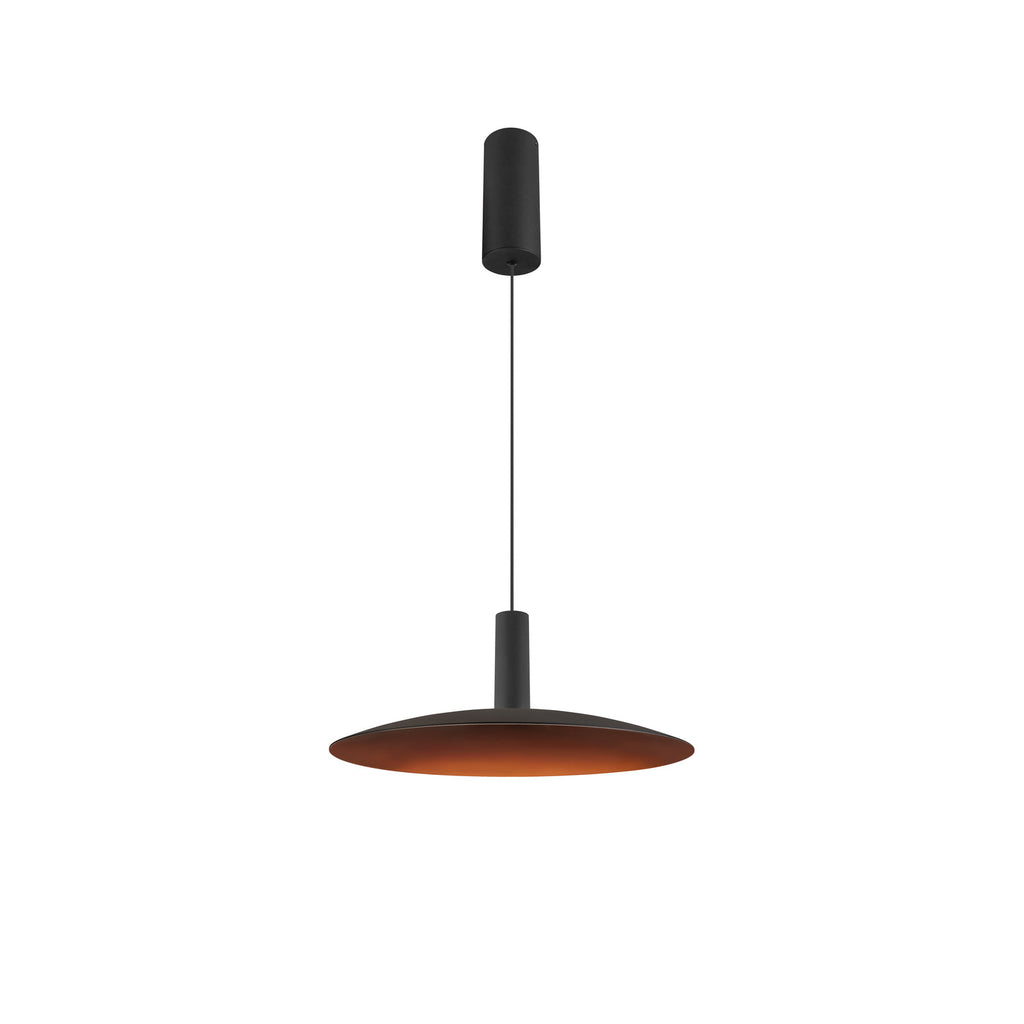 LALU® SET, Candeeiro suspenso, Base LED, ELYPSE 33, PHASE, Comprimento suspenso 200 cm, 2700/3000 K, 40°, preto