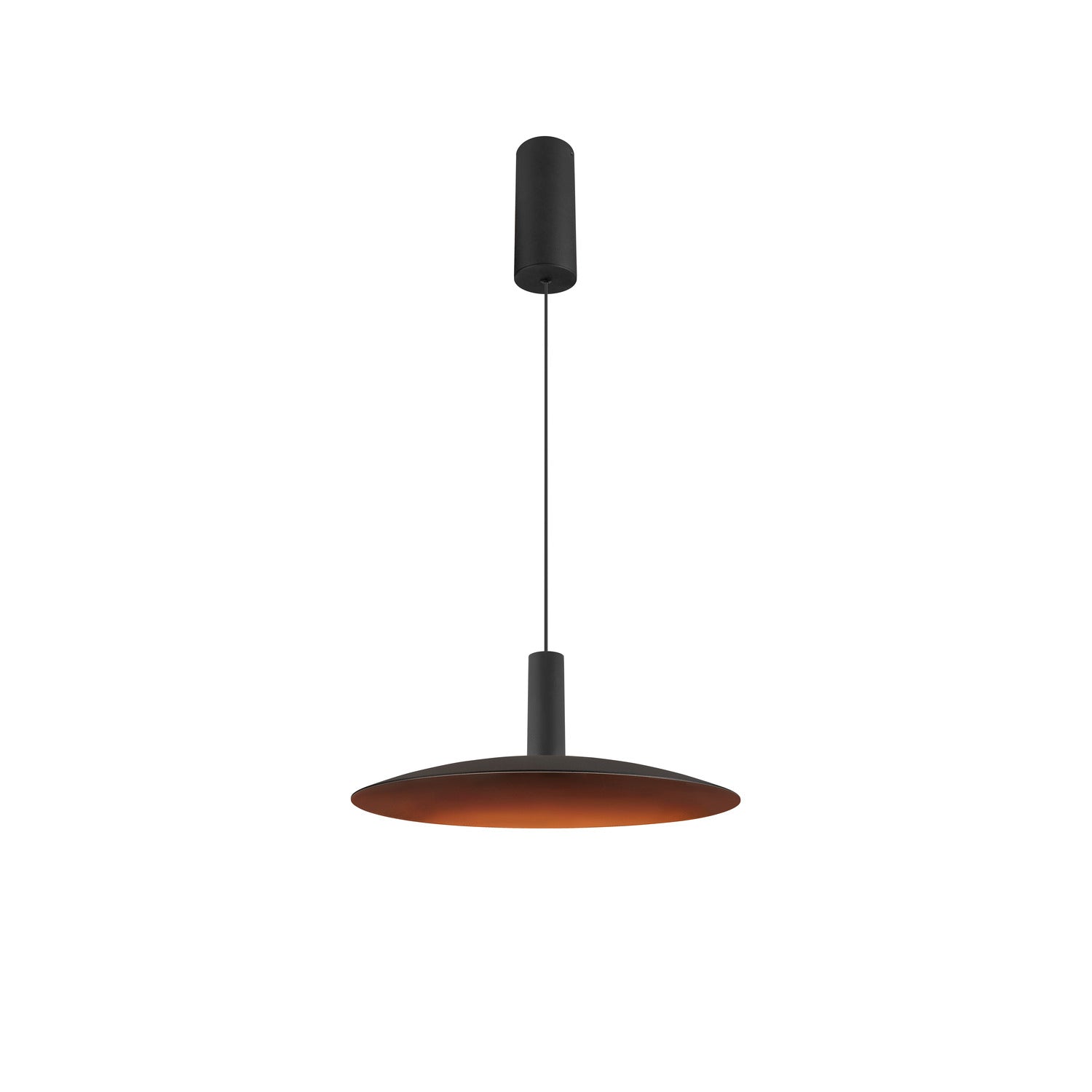 LALU® SET, Candeeiro suspenso, Base LED, ELYPSE 33, PHASE, Comprimento suspenso 200 cm, 2700/3000 K, 40°, preto