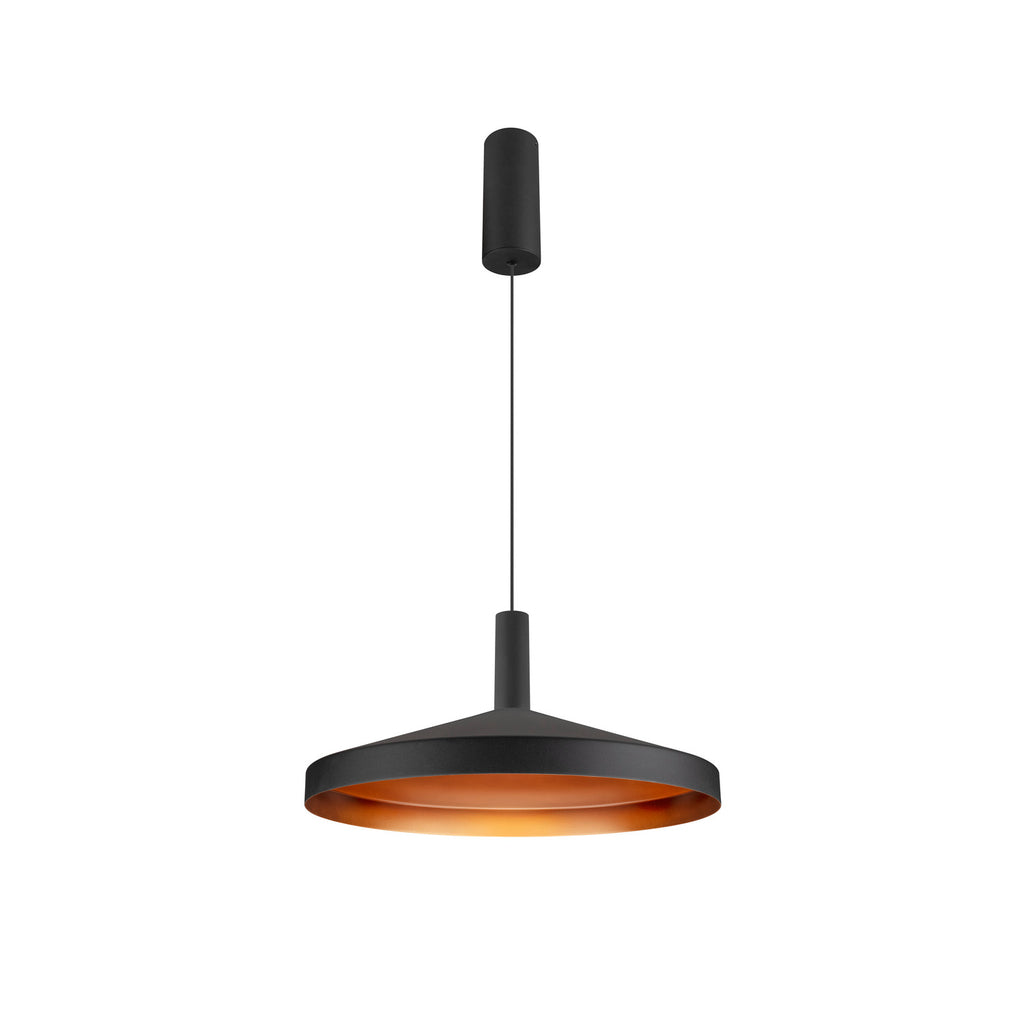 LALU® SET, Candeeiro suspenso, Base LED, TETRA 36, PHASE, Comprimento do pendente 200 cm, 2700/3000 K, 40°, preto