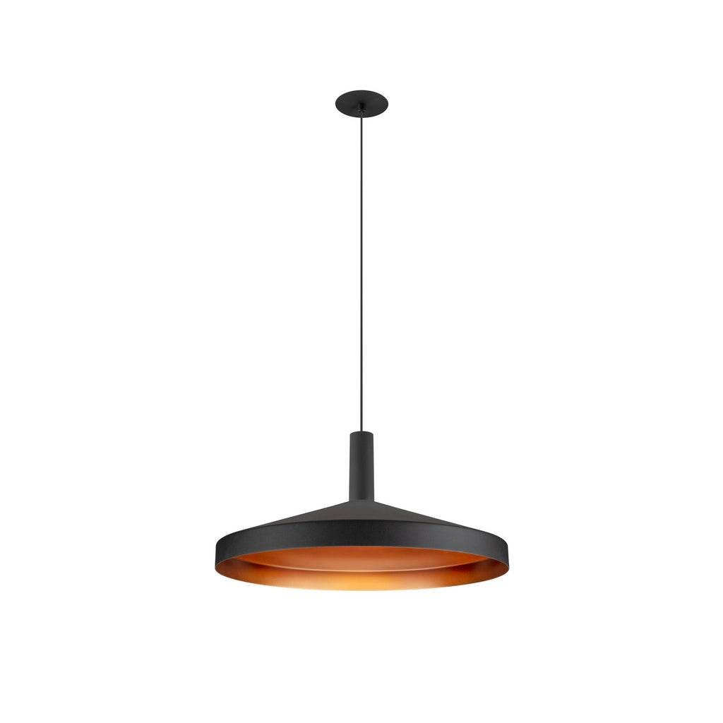 LALU® SET, Candeeiro suspenso, Base LED, TETRA 36, PHASE, Embutido, Comprimento pendente 200 cm, 2700/3000 K, 40°, preto