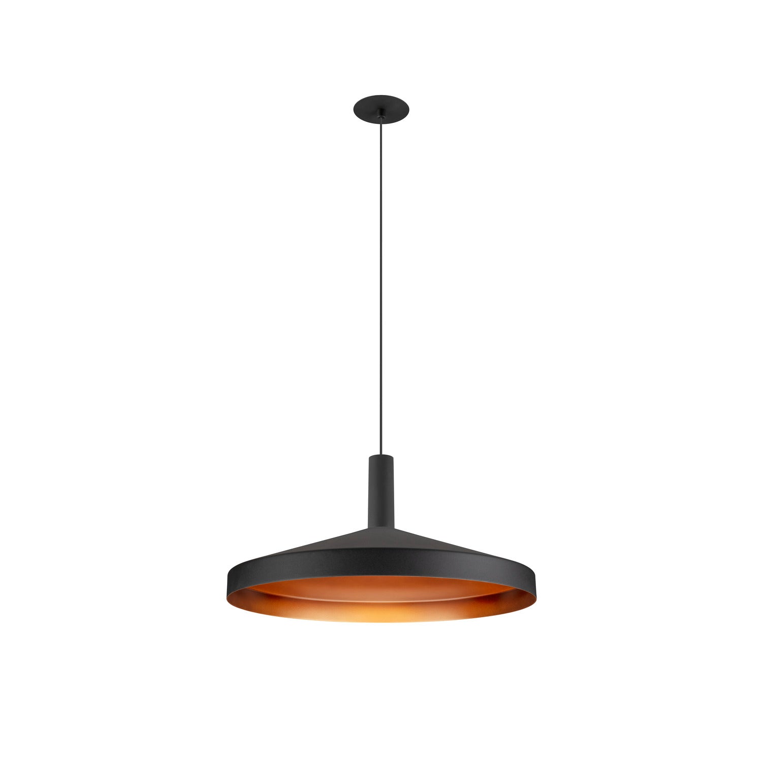 LALU® SET, Candeeiro suspenso, Base LED, TETRA 36, PHASE, Embutido, Comprimento pendente 200 cm, 2700/3000 K, 40°, preto