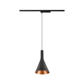 LALU® SET, 1~ Candeeiro suspenso, Base LED, CONE 15, PHASE, Comprimento do pendente 200 cm, 2700/3000K, 40°, preto