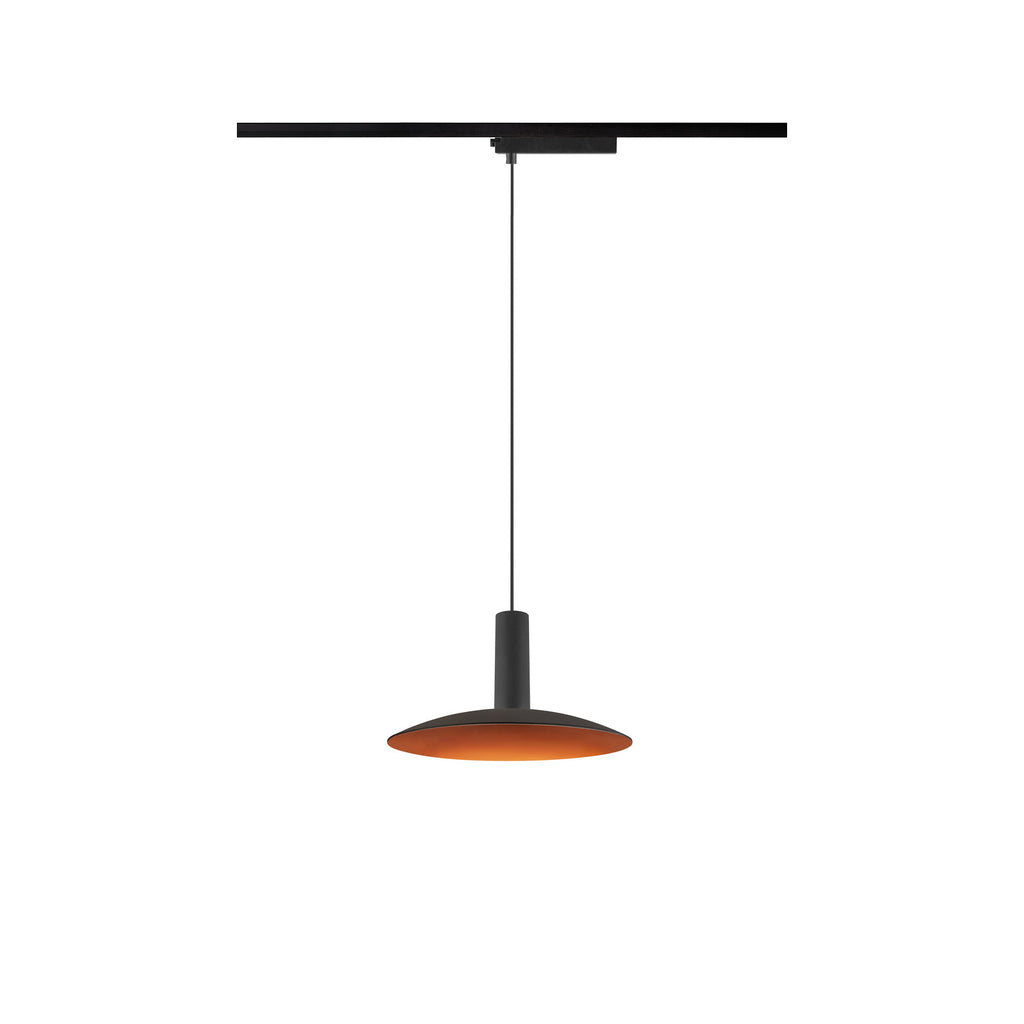 LALU® SET, 1~ Candeeiro suspenso, Base LED, ELYPSE 22, PHASE, Comprimento do pendente 200 cm, 2700/3000K, 40°, preto
