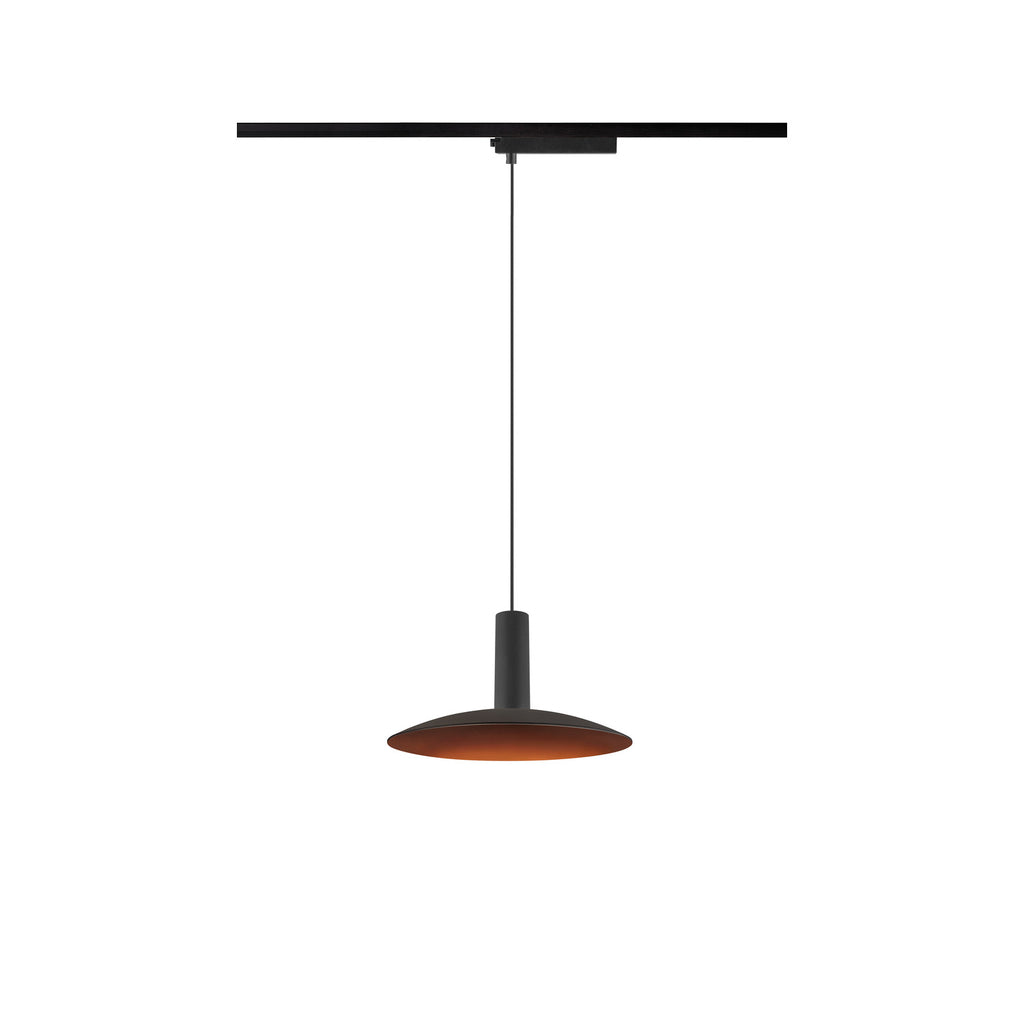 LALU® SET, 1~ Candeeiro suspenso, Base LED, ELYPSE 22, PHASE, Comprimento do pendente 200 cm, 2700/3000K, 40°, preto