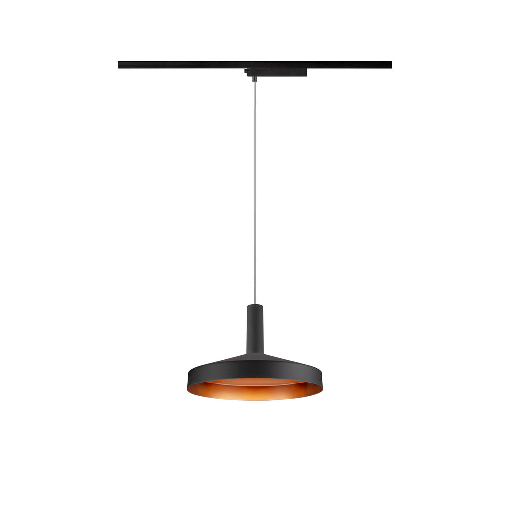 LALU® SET, 1~ Candeeiro suspenso, Base LED, TETRA 24, PHASE, Comprimento do pendente 200 cm, 2700/3000K, 40°, preto