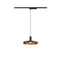 LALU® SET, 1~ Candeeiro suspenso, Base LED, PLATE 22, PHASE, Comprimento pendente 200 cm, 2700/3000K, 40°, preto