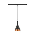 LALU® SET, Pendente 48V, Base LED, CONE 15, DALI, Comprimento suspenso 200 cm, 2700/3000K, 40°, preto